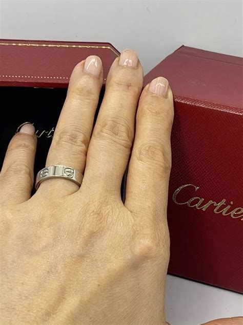 thick cartier love ring|cartier love ring real.